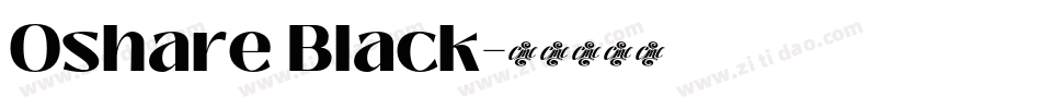 Oshare Black字体转换